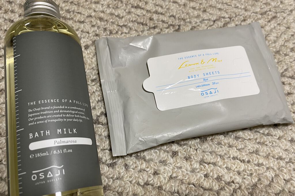 OSAJI ボディシート Ryoのクチコミ「🔅コスメ購入品🔅　#osaji 

初めて　オサジをオンラインで
購入してみました！💕💕

購.....」（1枚目）