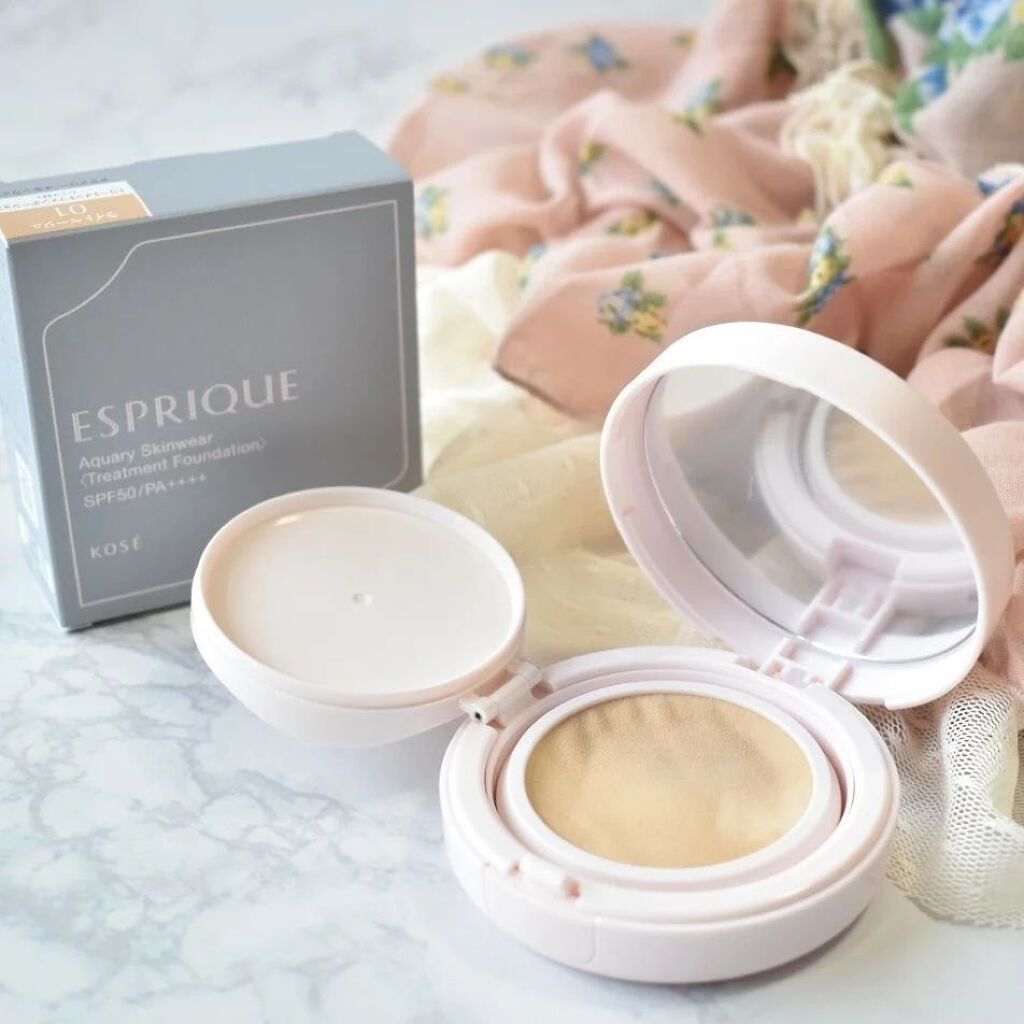 アクアリースキンウェア/ESPRIQUE/クッションファンデーションを使ったクチコミ（1枚目）