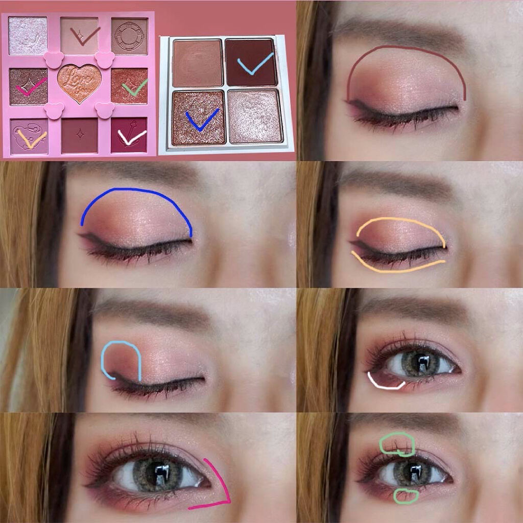 THE アイパレR/b idol/アイシャドウパレットを使ったクチコミ（3枚目）