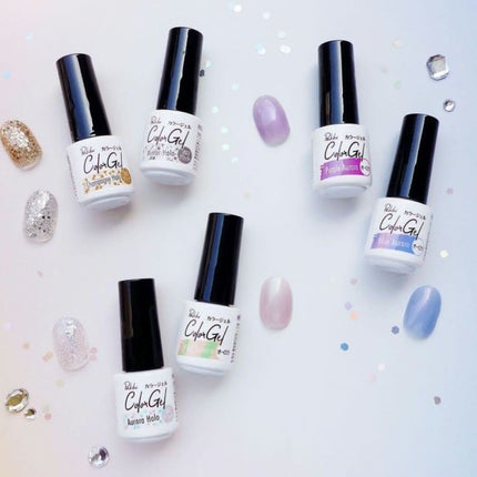 ジェルネイル ホワイト/セリア/ジェルネイルの画像