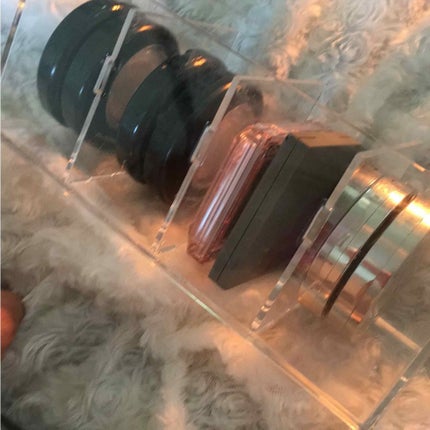 無印良品 アクリル小物収納・3段のクチコミ「ハイライトの収納にオススメです💖
無印の三段アクリルケースの中を変えました💖
シマー感やラ.....」(2枚目)