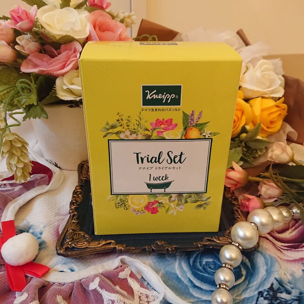 バスソルト トライアルセット/クナイプ/無機塩系入浴剤を使ったクチコミ（1枚目）