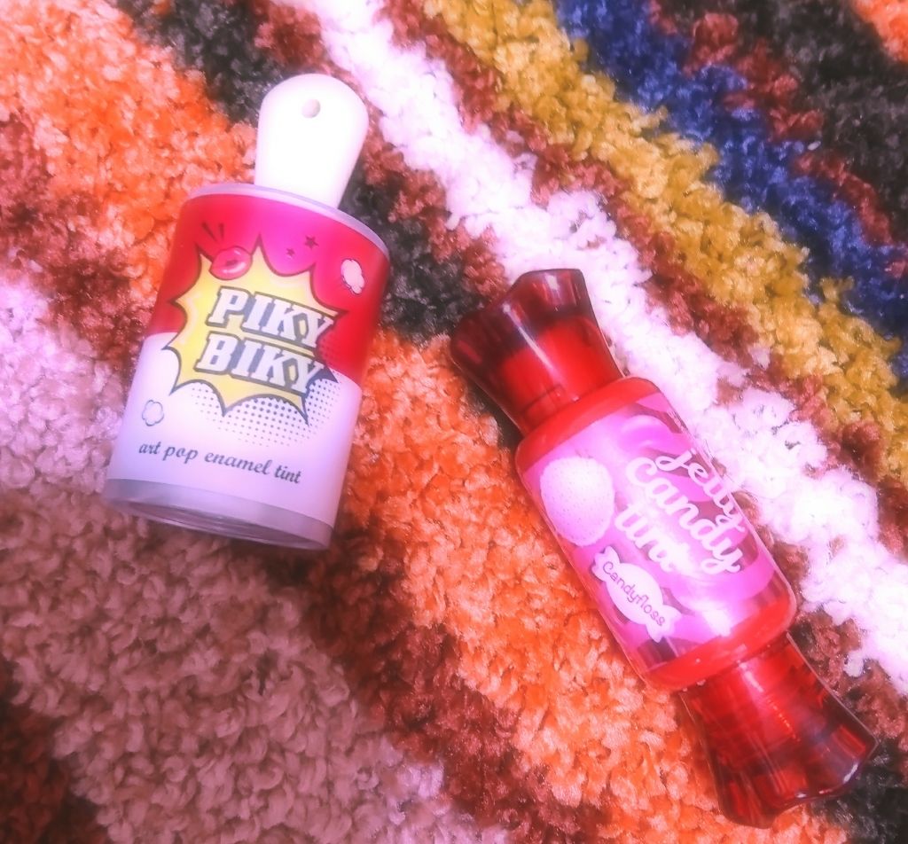 ピキビキ アートポップ エナメル ティント/TONYMOLY/リップティントを使ったクチコミ（1枚目）