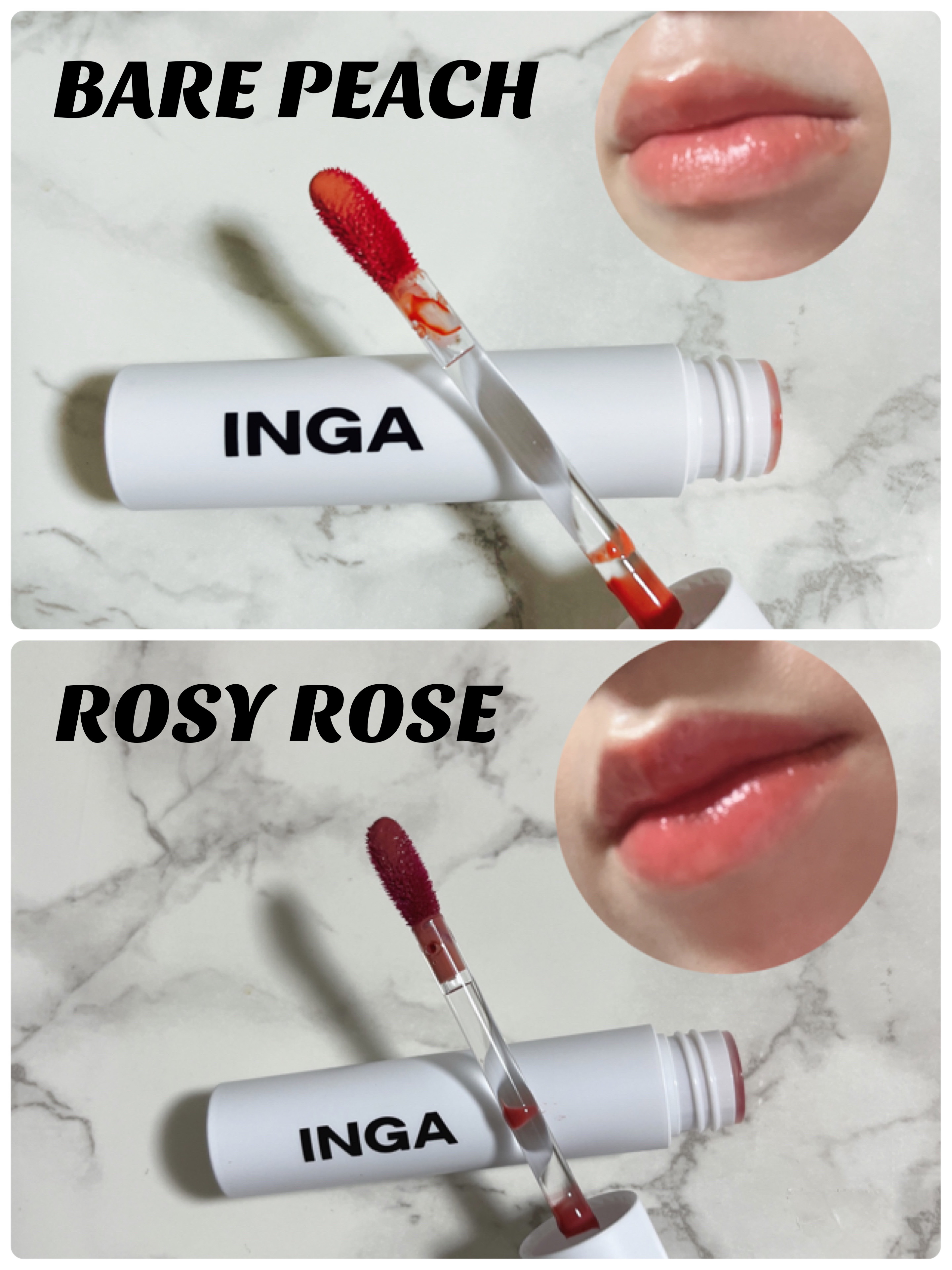 ウォーターグローリップティント/INGA/リップティントを使ったクチコミ（1枚目）