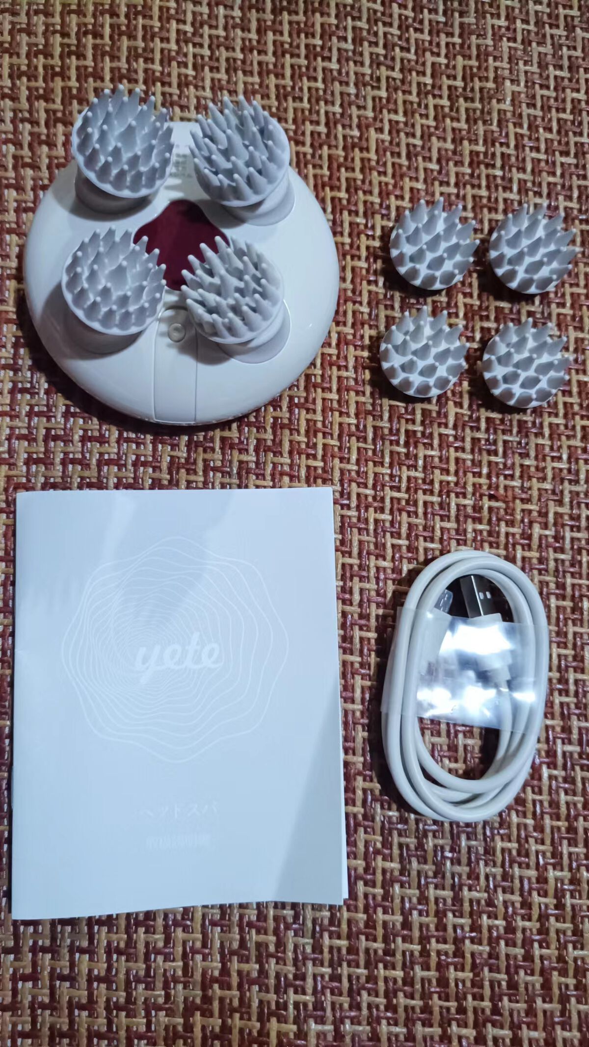 ヘッドスパ 電動頭皮ブラシ/yete/ヘッドマッサージャーを使ったクチコミ（3枚目）