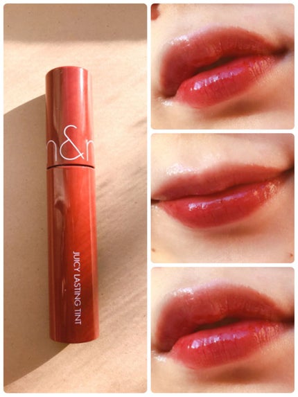 ジューシーラスティングティント/rom&nd/リップティントを使ったクチコミ(2枚目)