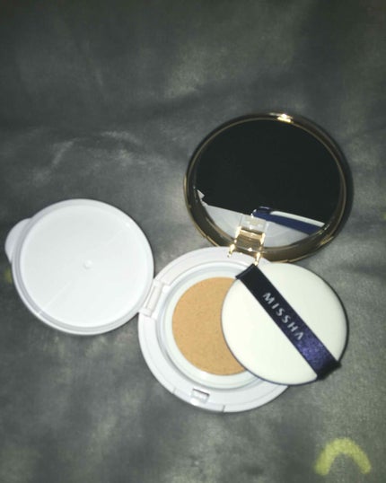 M クッション ファンデーション(モイスチャー)/MISSHA/クッションファンデーションを使ったクチコミ(2枚目)