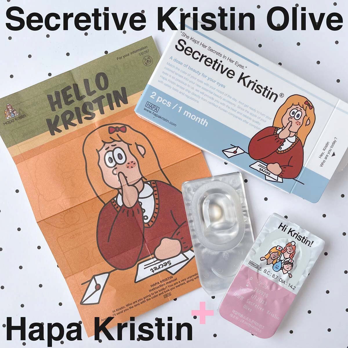 Secretive Kristen/Hapa kristin/カラーコンタクトレンズを使ったクチコミ(5枚目)