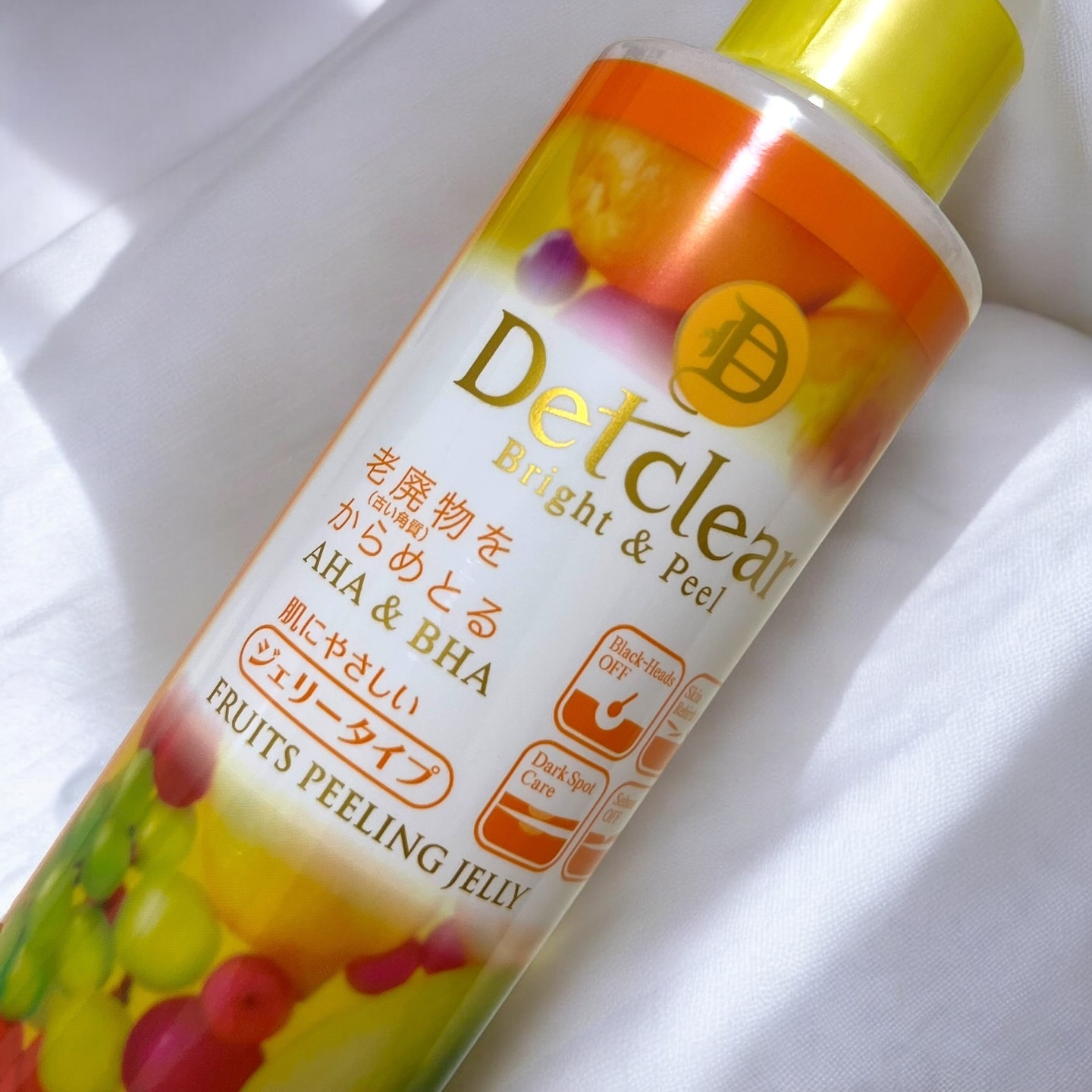 DETクリア ブライト＆ピール ピーリングジェリー<ミックスフルーツの香り> 180ml/Detclear/ピーリングを使ったクチコミ（2枚目）