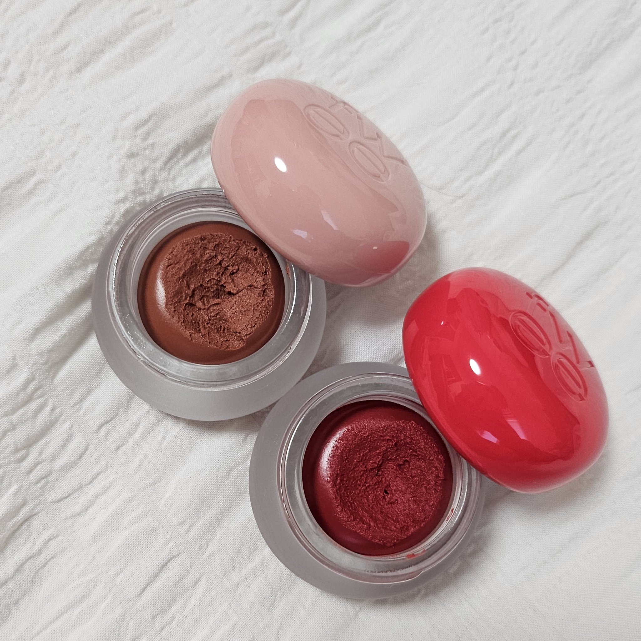 リップアンドチーク ブラーリープリンポット RD03 アンビシャス/fwee/口紅を使ったクチコミ（3枚目）