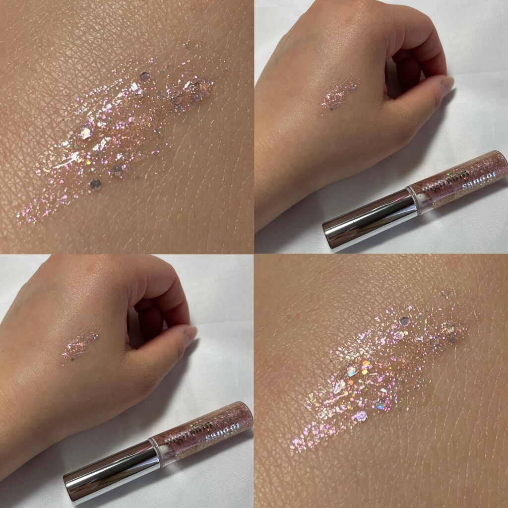 mgb skin × サンギ グリッターアイズ/mgb skin/リキッドアイシャドウを使ったクチコミ（2枚目）