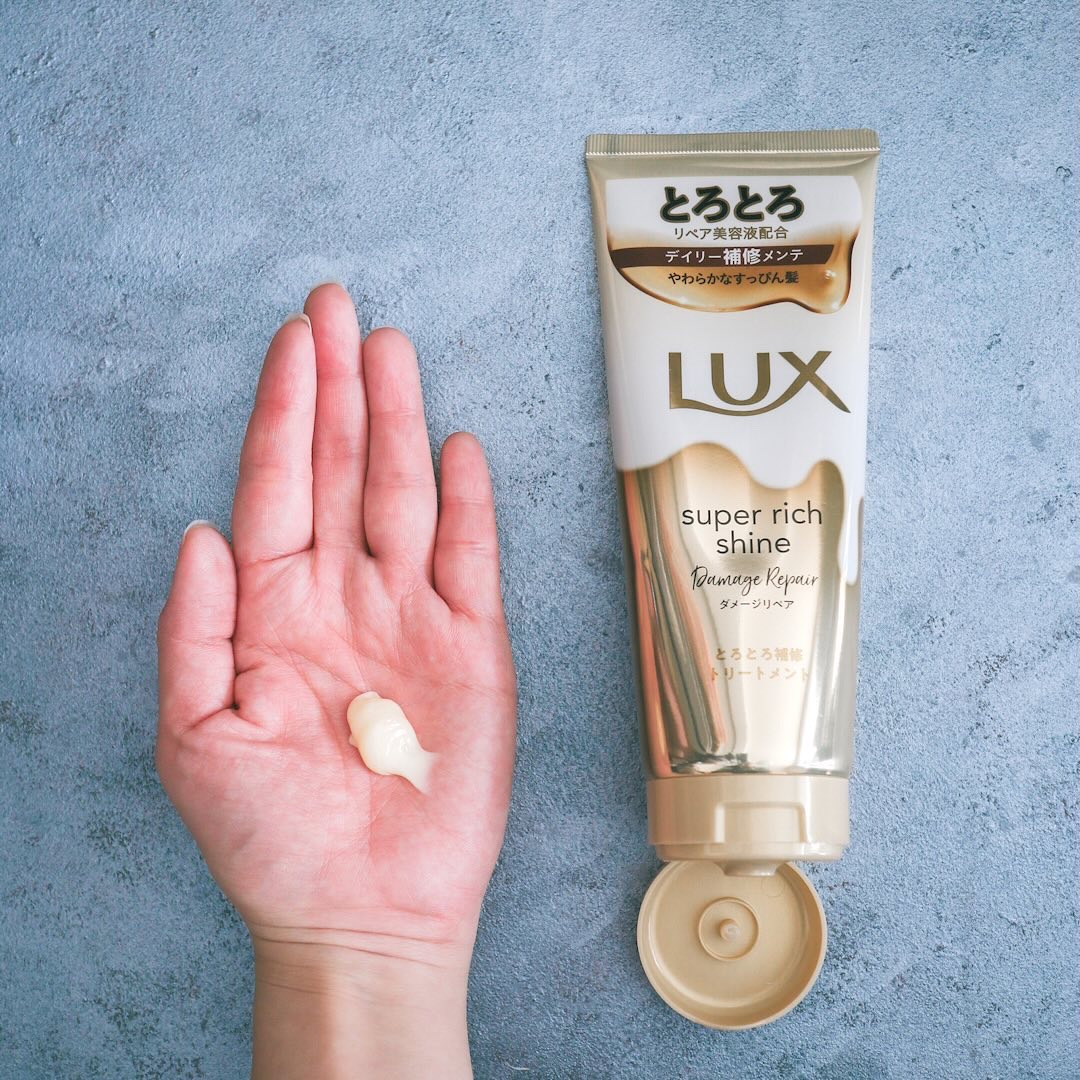 スーパーリッチシャイン ダメージリペア とろとろ補修トリートメント 150g/LUX/洗い流すヘアトリートメントを使ったクチコミ（3枚目）