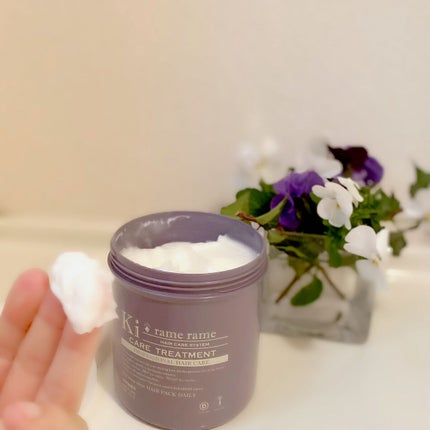 HAHONICO ハホニコ キラメラメ メンテケアヘアパック デイリーのクチコミ「サロン帰りのような艶のあるちゅるん髪に
なれるサロン専売品のハホニコ。
以前に小さいものを買.....」(1枚目)