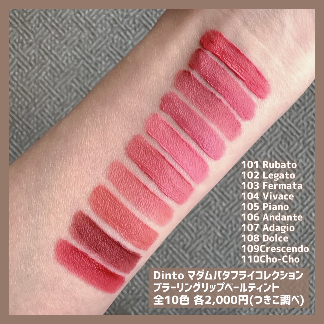 マダムバタフライコレクション ブラーニングリップベール/Dinto/口紅を使ったクチコミ（3枚目）