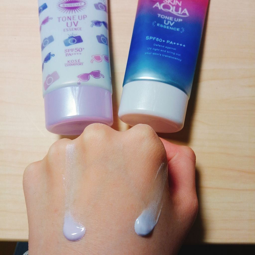 トーンアップUV エッセンス/サンカット®/日焼け止めローションを使ったクチコミ（2枚目）