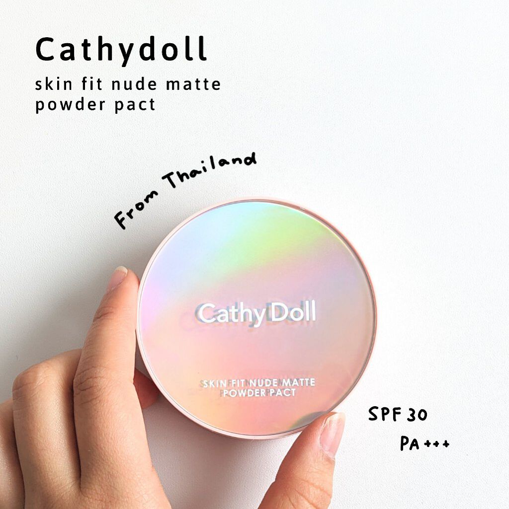 スキンフィットヌードマットパウダーパクト/CathyDoll/プレストパウダーを使ったクチコミ（1枚目）