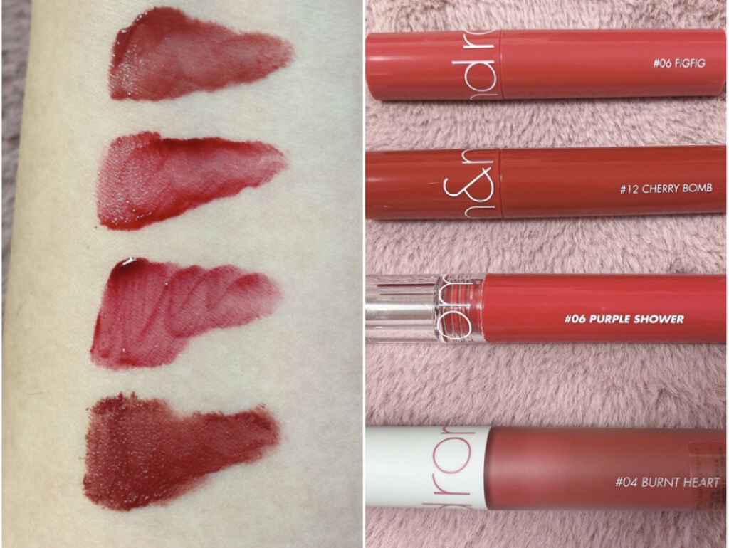 ジューシーラスティングティント/rom&nd/リップティントを使ったクチコミ（3枚目）