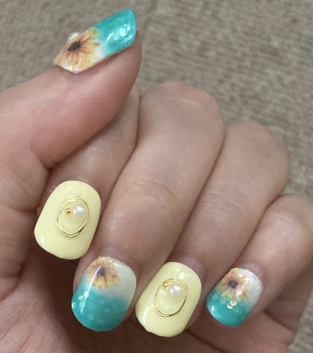 ワイヤー風ネイルアート/キャンドゥ/ネイルシールを使ったクチコミ（1枚目）