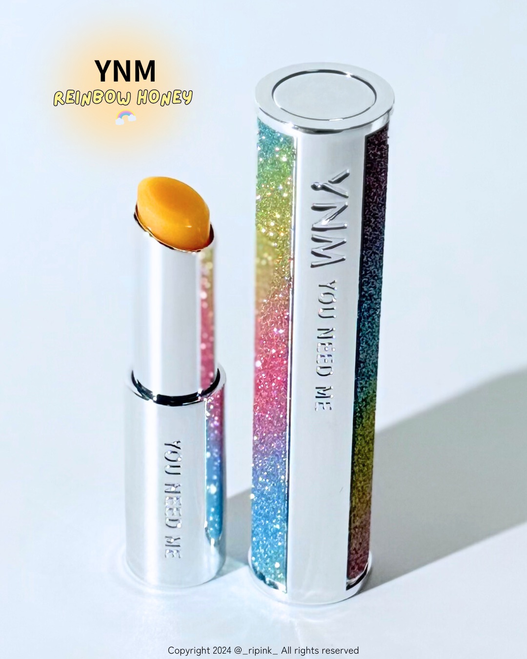 YNM  レインボーハニーリップバーム/YNM/リップバームを使ったクチコミ（1枚目）