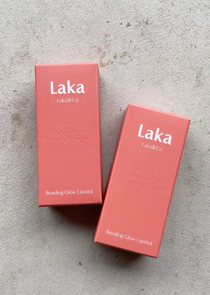 ボンディンググロウリップスティック/Laka/口紅を使ったクチコミ(2枚目)