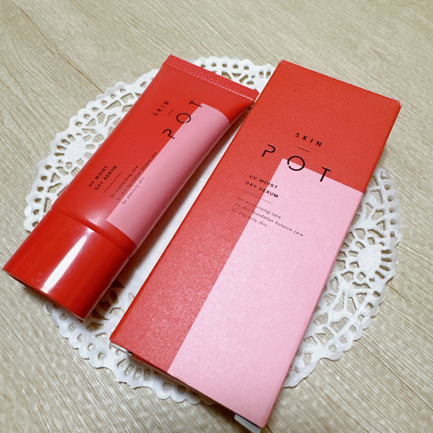 UVモイストデイセラム/SKIN POT/日焼け止めローションを使ったクチコミ(2枚目)