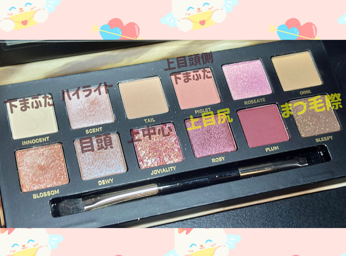エクスプローラ12色 動物アイシャドウパレット/PERFECT DIARY/アイシャドウパレットを使ったクチコミ（2枚目）