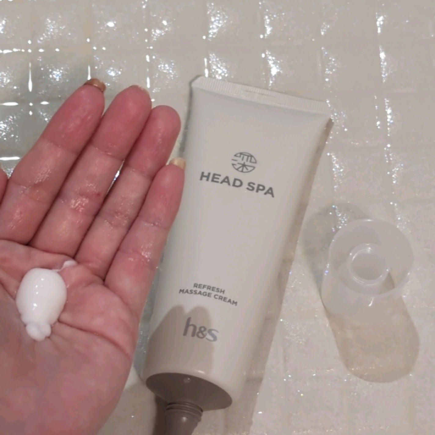 リフレッシュ マッサージクリーム/h&s/洗い流すヘアトリートメントを使ったクチコミ(3枚目)