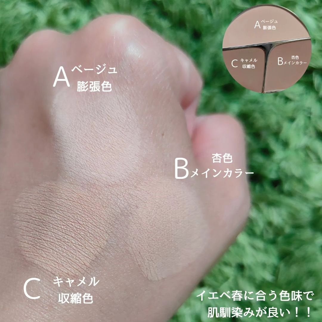 TIMAGE 3色チークパレット/TIMAGE/パウダーチークを使ったクチコミ(3枚目)