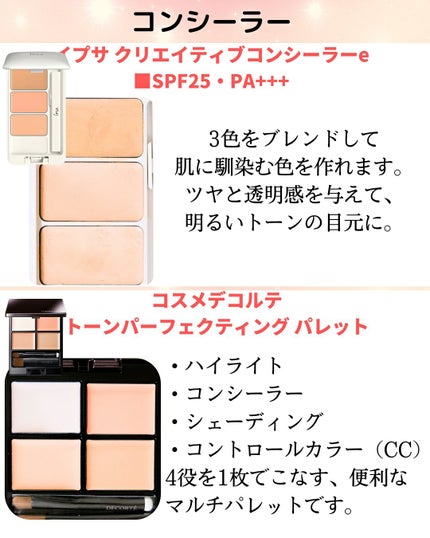 トーンパーフェクティング パレット/DECORTÉ/パレットコンシーラーを使ったクチコミ(2枚目)