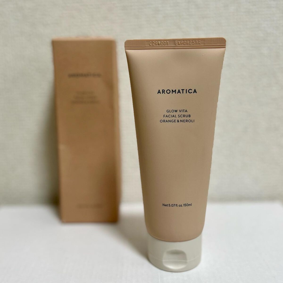 グロービタ フェイシャルスクラブ オレンジ＆ネロリ/AROMATICA/スクラブ・ゴマージュを使ったクチコミ（1枚目）