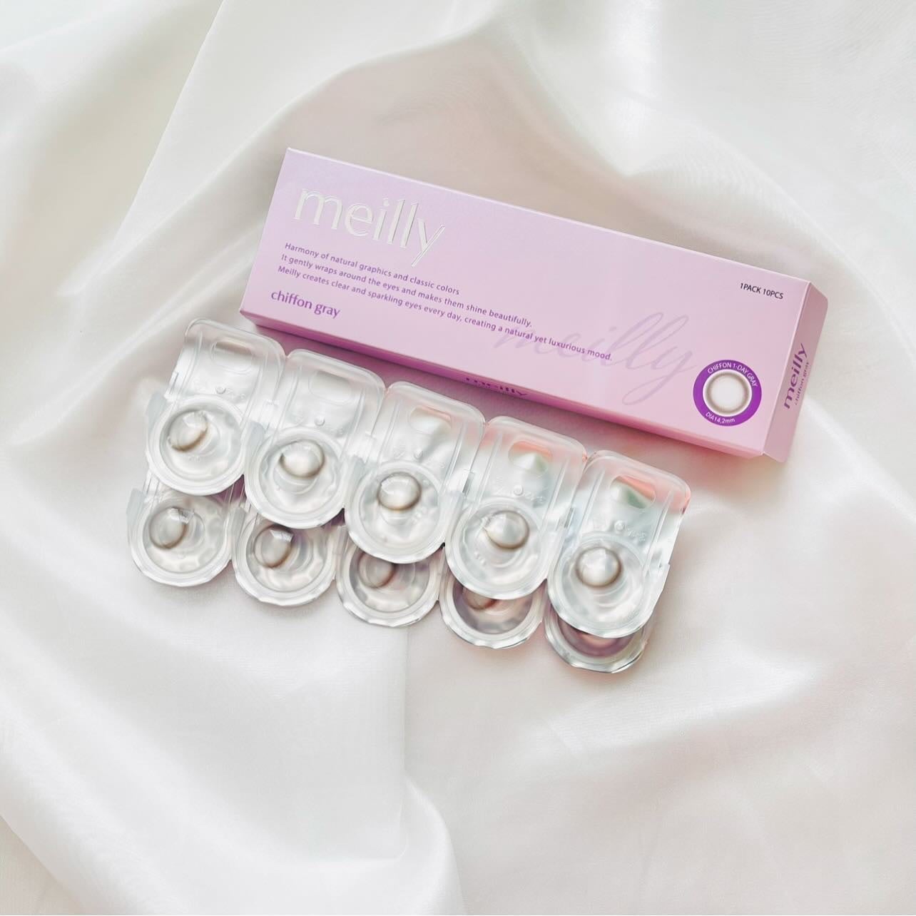 chiffon/meilly/ワンデー(1DAY)カラコンを使ったクチコミ(1枚目)