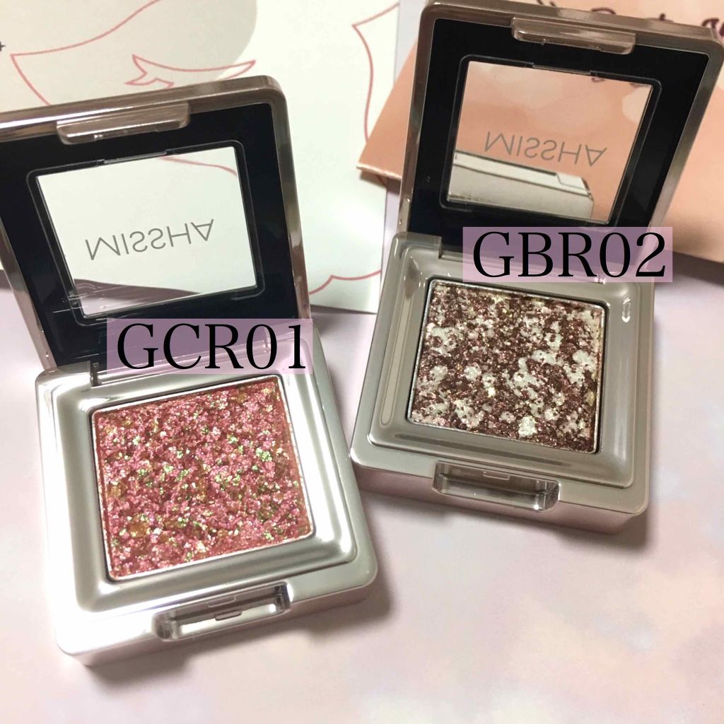 グリッタープリズム シャドウ/MISSHA/グリッターを使ったクチコミ（3枚目）