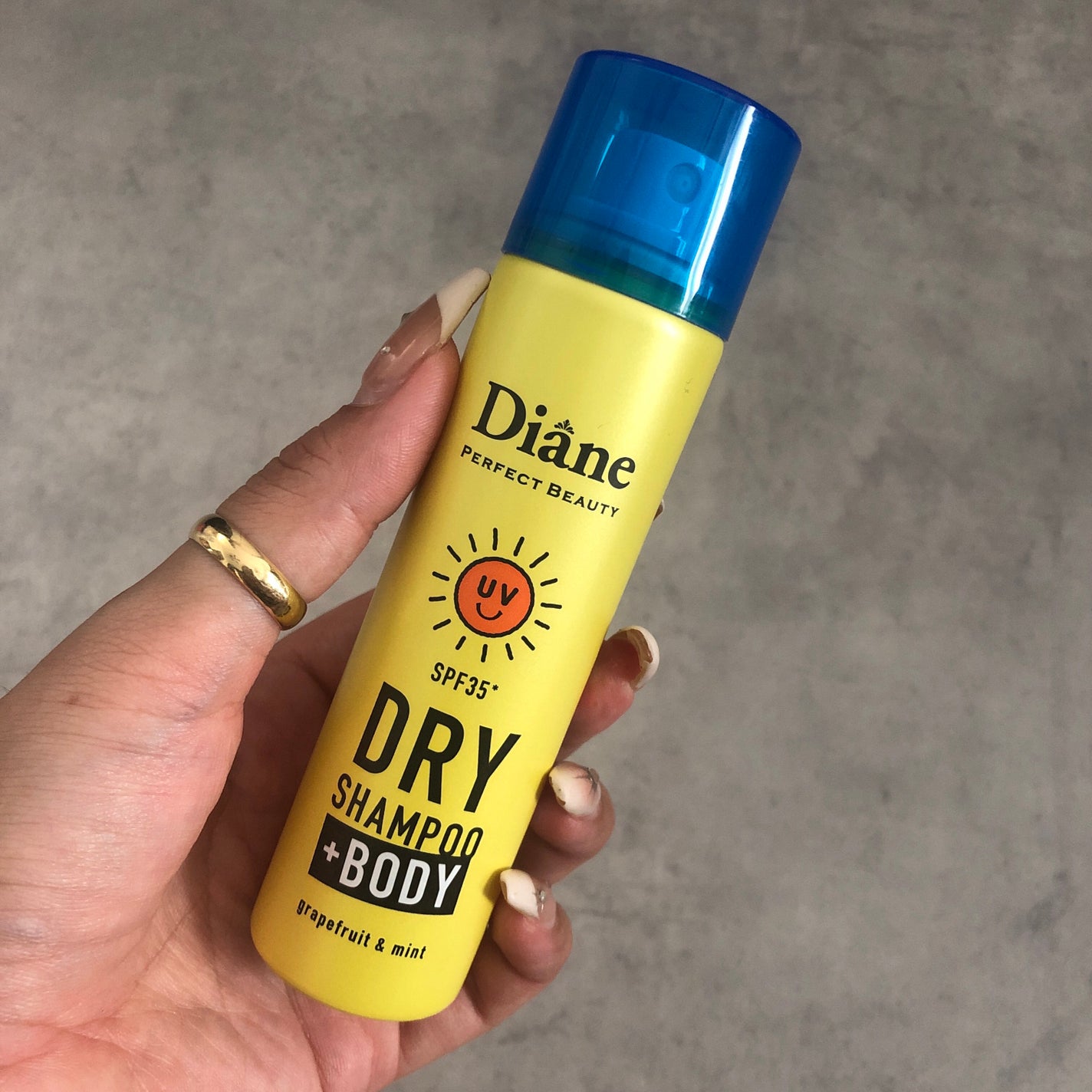 ドライシャンプー +BODY SPF35 グレープフルーツ&ペパーミントの香り/ダイアン/ドライシャンプーを使ったクチコミ(1枚目)