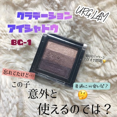 UR GLAM　GRADATION EYESHADOW/U R GLAM/アイシャドウパレットを使ったクチコミ（1枚目）