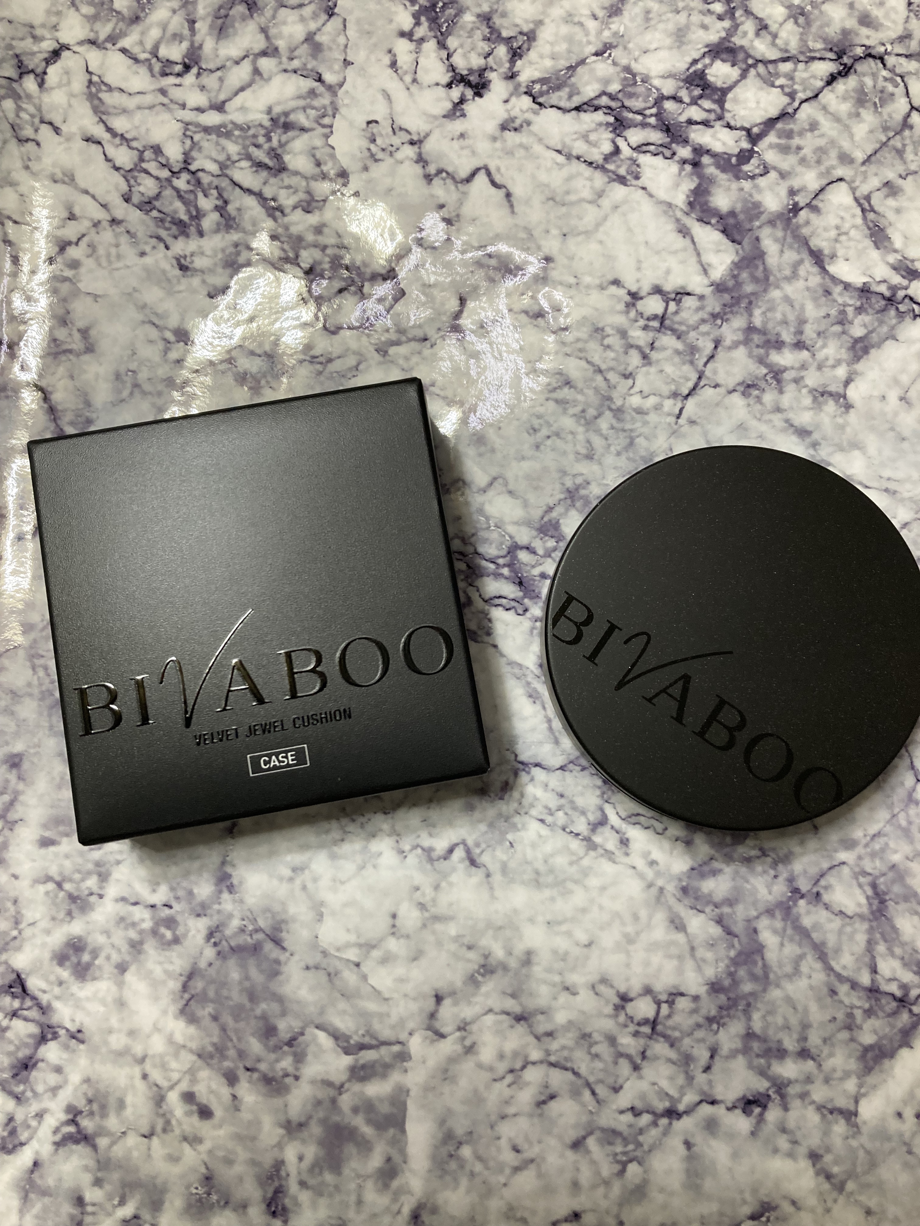 ベルベットジュエルクッション/BIVABOO/クッションファンデーションを使ったクチコミ（1枚目）