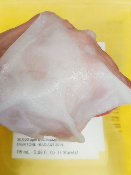 ナイアシンアミドグルタチオンマスク/ONE THING/シートマスク・パックを使ったクチコミ(4枚目)
