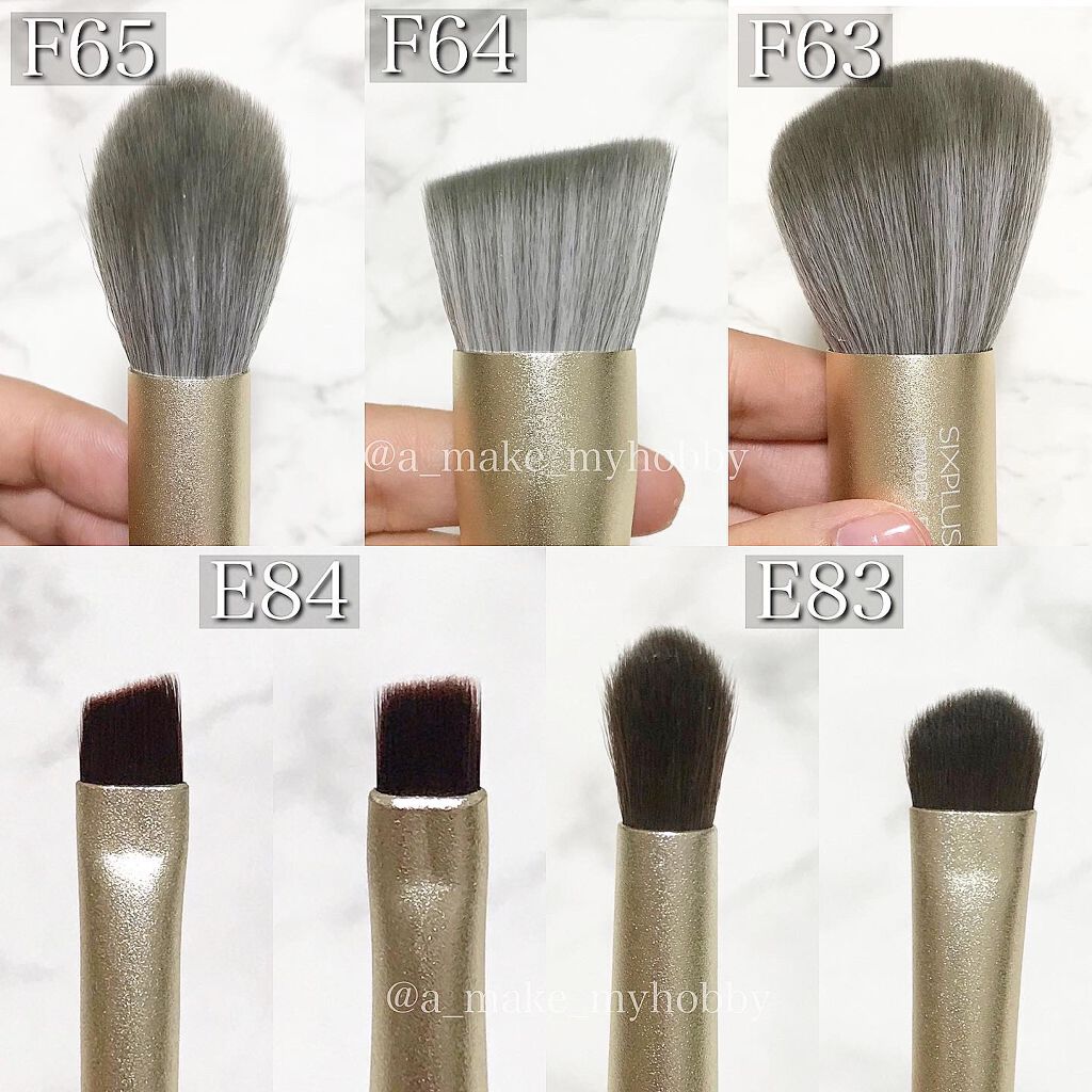 SIXPLUS 携帯用 メイクブラシ5本セット Playシリーズ/SIXPLUS/メイクブラシを使ったクチコミ(2枚目)