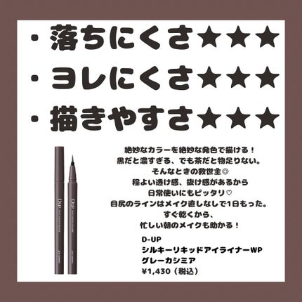 シルキーリキッドアイライナーWP/D-UP/リキッドアイライナーを使ったクチコミ(4枚目)