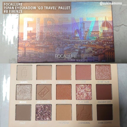 GO TRAVEL 15色アイシャドウパレット/FOCALLURE/アイシャドウパレットを使ったクチコミ(1枚目)
