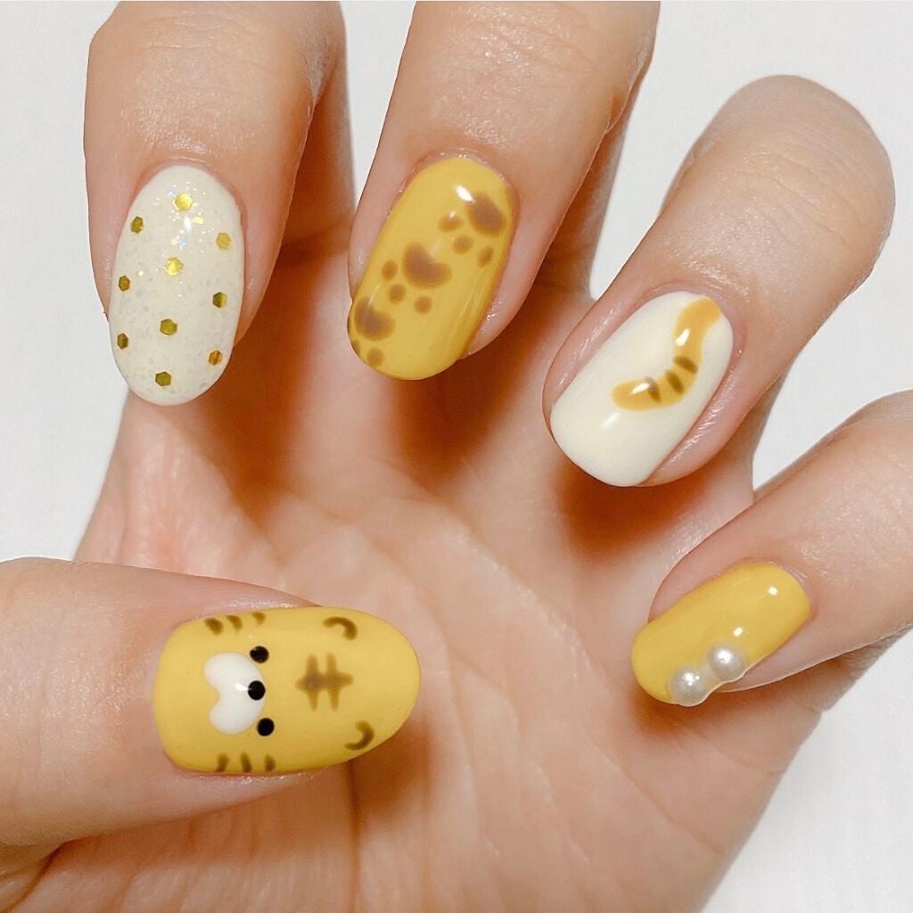 ジェルネイル(ライト対応)/セリア/ジェルネイルを使ったクチコミ(3枚目)