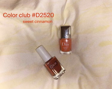 🍫🍊orange chocolate nai🧡🤎

♦︎ColorClub  #D252 sweetcinnamon

こちらLIPSさんを通していただきましました。
まさに秋色ど真ん中で、おしゃれな色