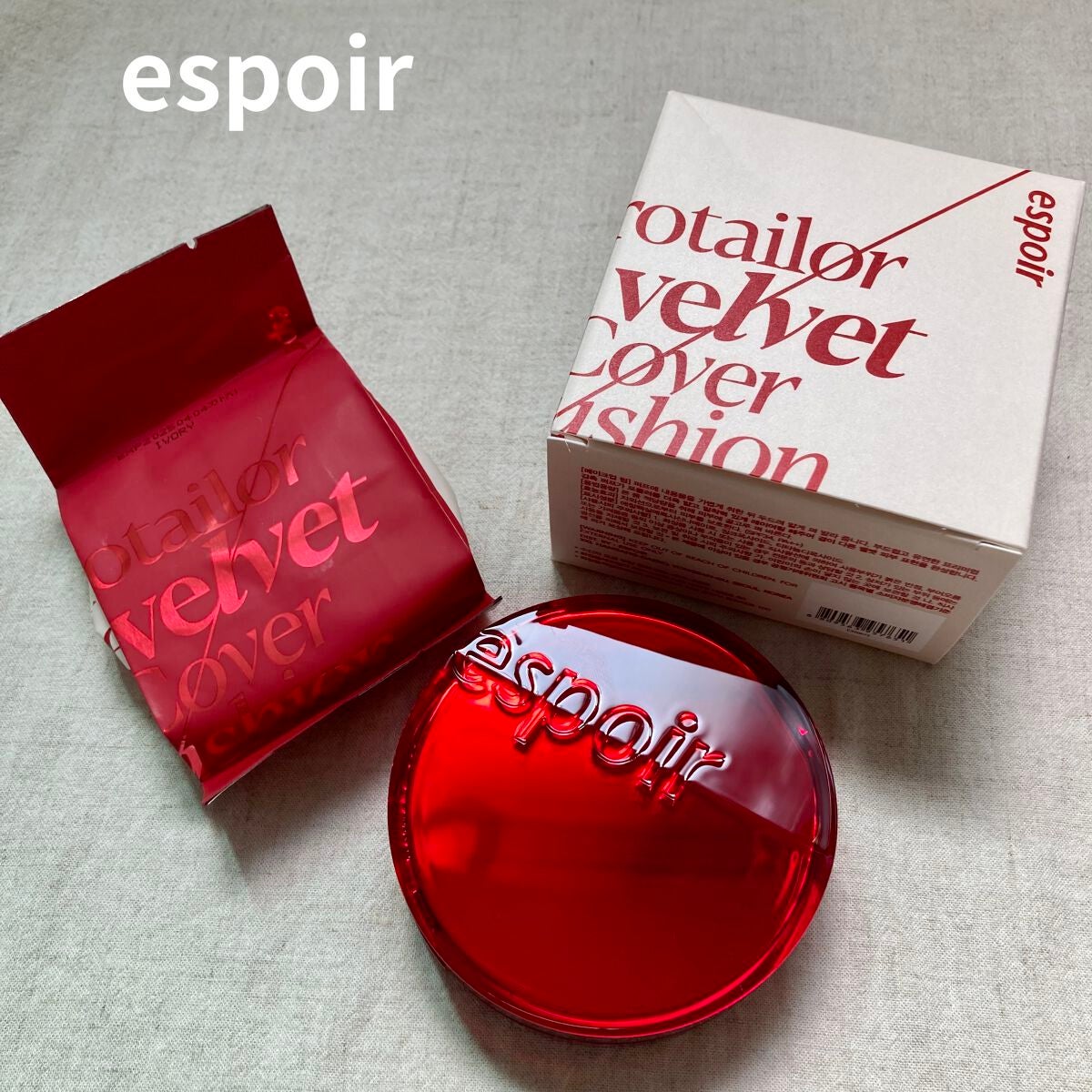 プロテーラービーベルベットカバークッション/espoir/クッションファンデーションを使ったクチコミ(1枚目)