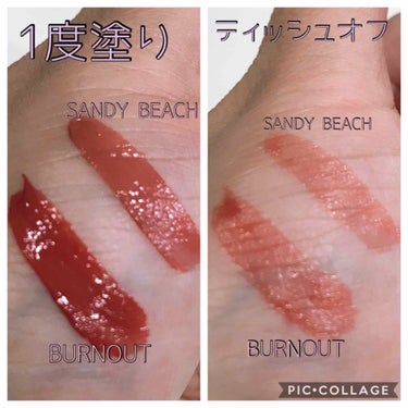 ベール ティント デューイ 07 SANDY BEACH/CLIO/口紅を使ったクチコミ（2枚目）