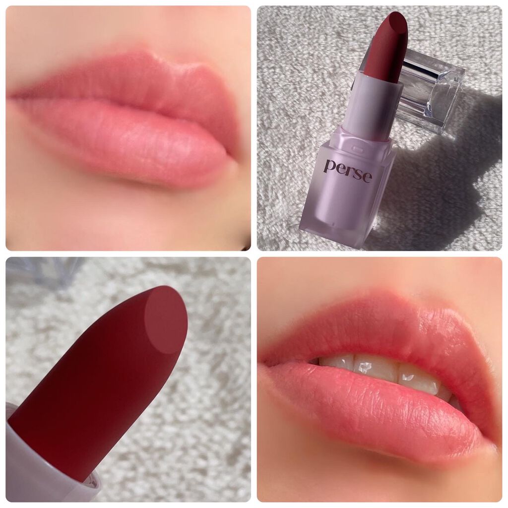ベルベットフィックスリップバーム 01 NUDE ROSE/perse/リップバームを使ったクチコミ（2枚目）