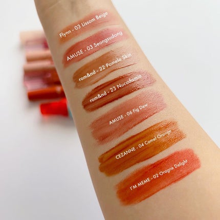 ジューシーラスティングティント/rom&nd/リップティントを使ったクチコミ(4枚目)