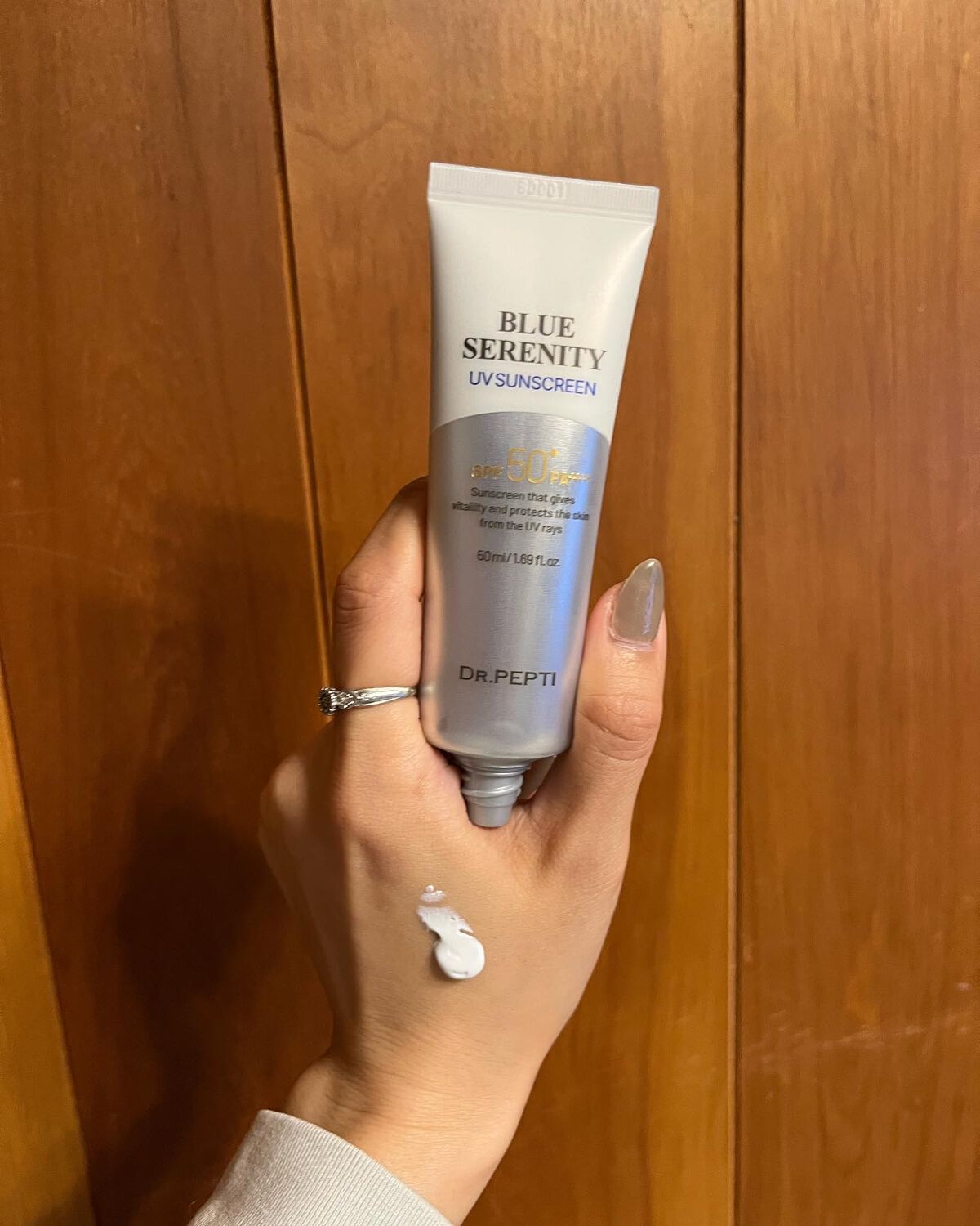ブルーセレニティーUVサンスクリーン/DR.PEPTI/日焼け止めクリームを使ったクチコミ(7枚目)