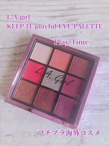 L.A.girlのKEEP IT playful EYE PALLET
PLAY TIMEを購入しました◡̈♥︎


パープル系のパレットを探していて見つけました‼︎


ブルベ向けのパレットで、イエベ