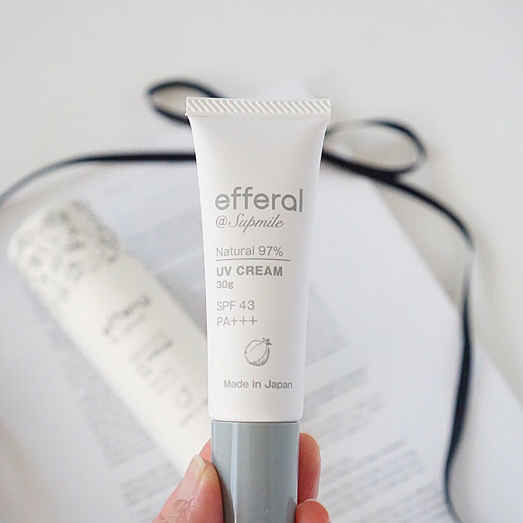 ナチュラルUVケアクリーム/efferal/日焼け止めクリームを使ったクチコミ（2枚目）