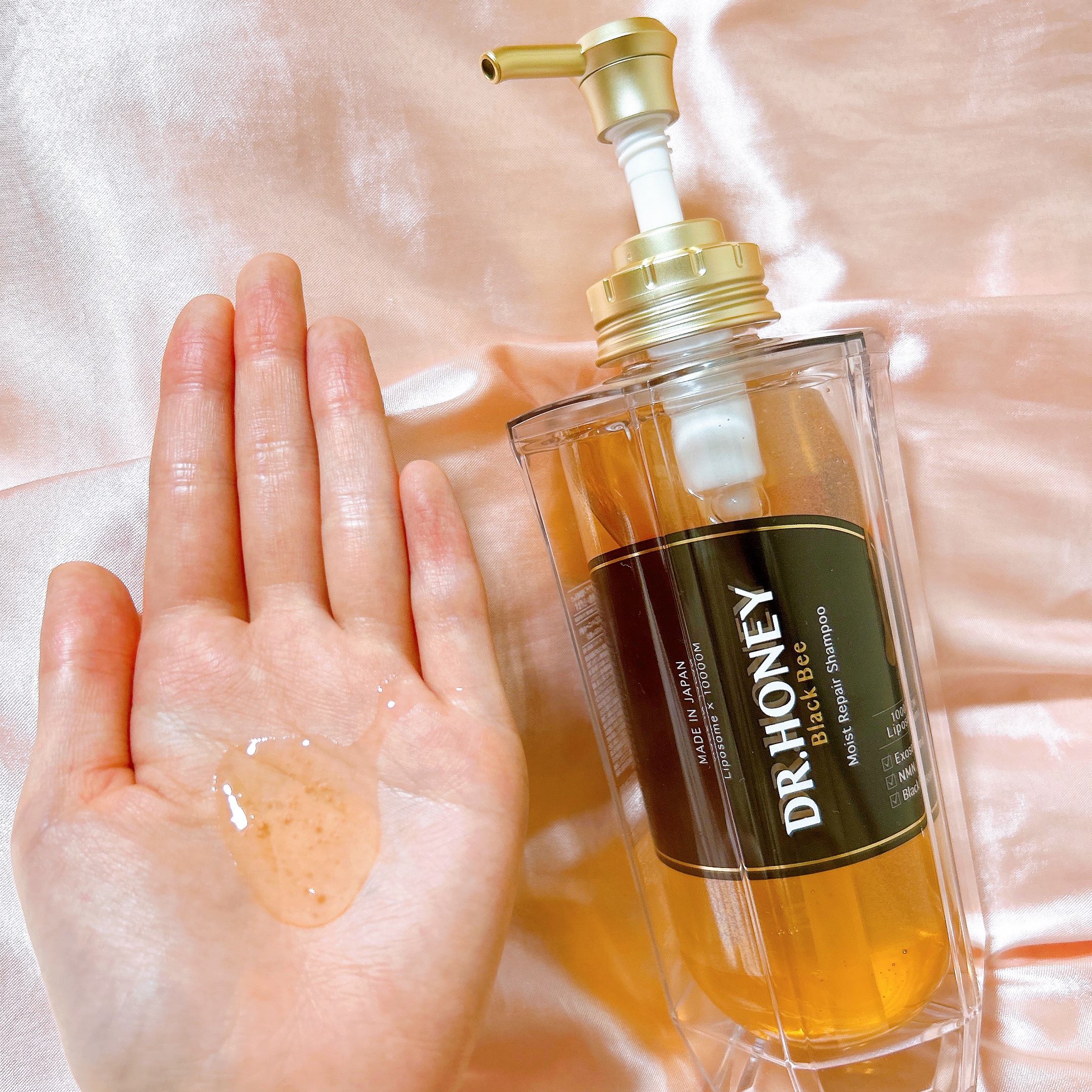 DRハニー ブラックビー モイスト リペア シャンプー/ヘアトリートメント/DR.HONEY/市販シャンプーを使ったクチコミ（3枚目）