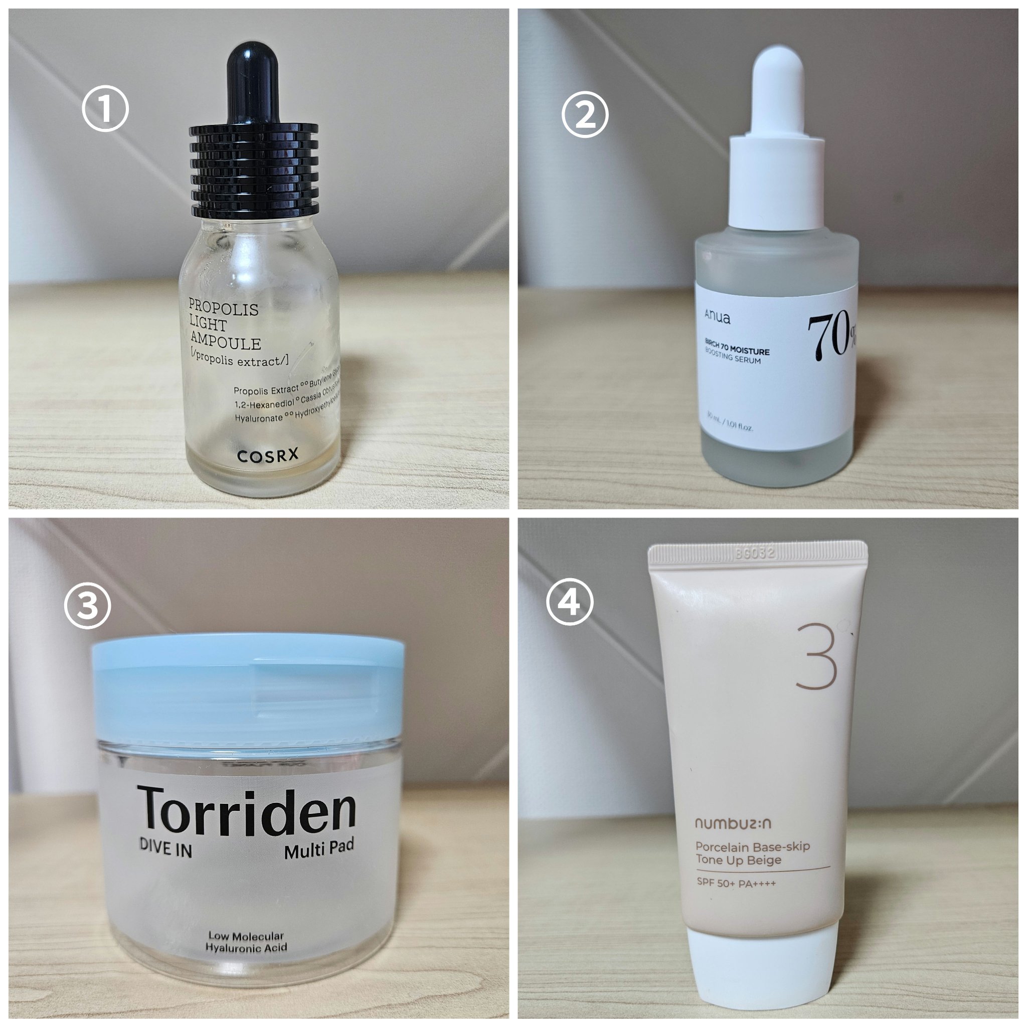 使いきり商品
①COSRX
フルフィットプロポリスライトアンプル

メガ割でお得なセットで気になっていたので購入
もっとベタベタするのかと思っていましたが
乾燥肌の私にはほどよいベタつきで良かったです。
若干、スポイトで吸いづらかったり
私